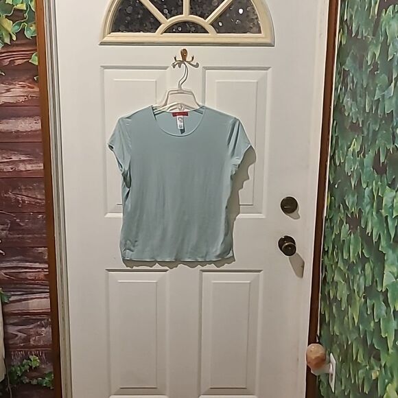 Ladies Medium Anne Klein Mint Stretch Top - Picture 1 of 3